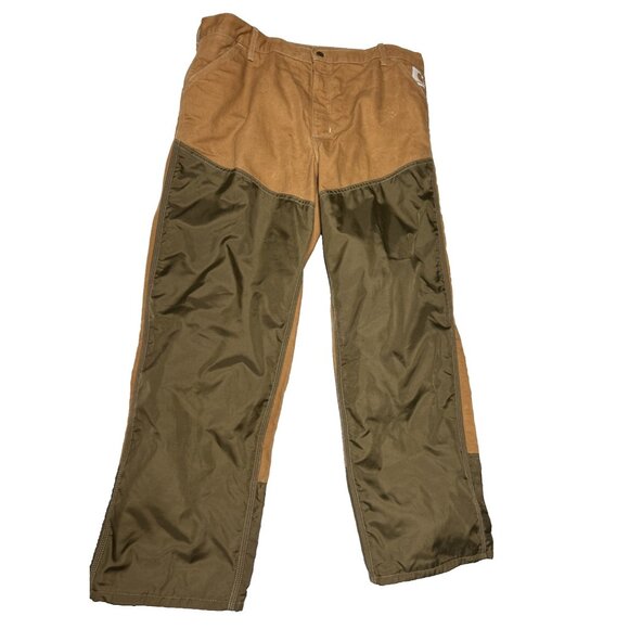 Carhartt Canvas Pants Made In USA Vtg 90's Mens 40 X 30 Hunting Brush Guard - Picture 1 of 9